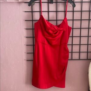 Nookie Scarlet Draped Mini Dress